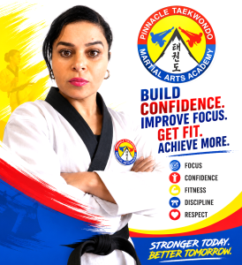 Confidence, focus and fitness at Pinnacle Taekwondo Martial Arts in Chester Hill, Bankstown, South Granville, Condell Park, Sefton, Villawood